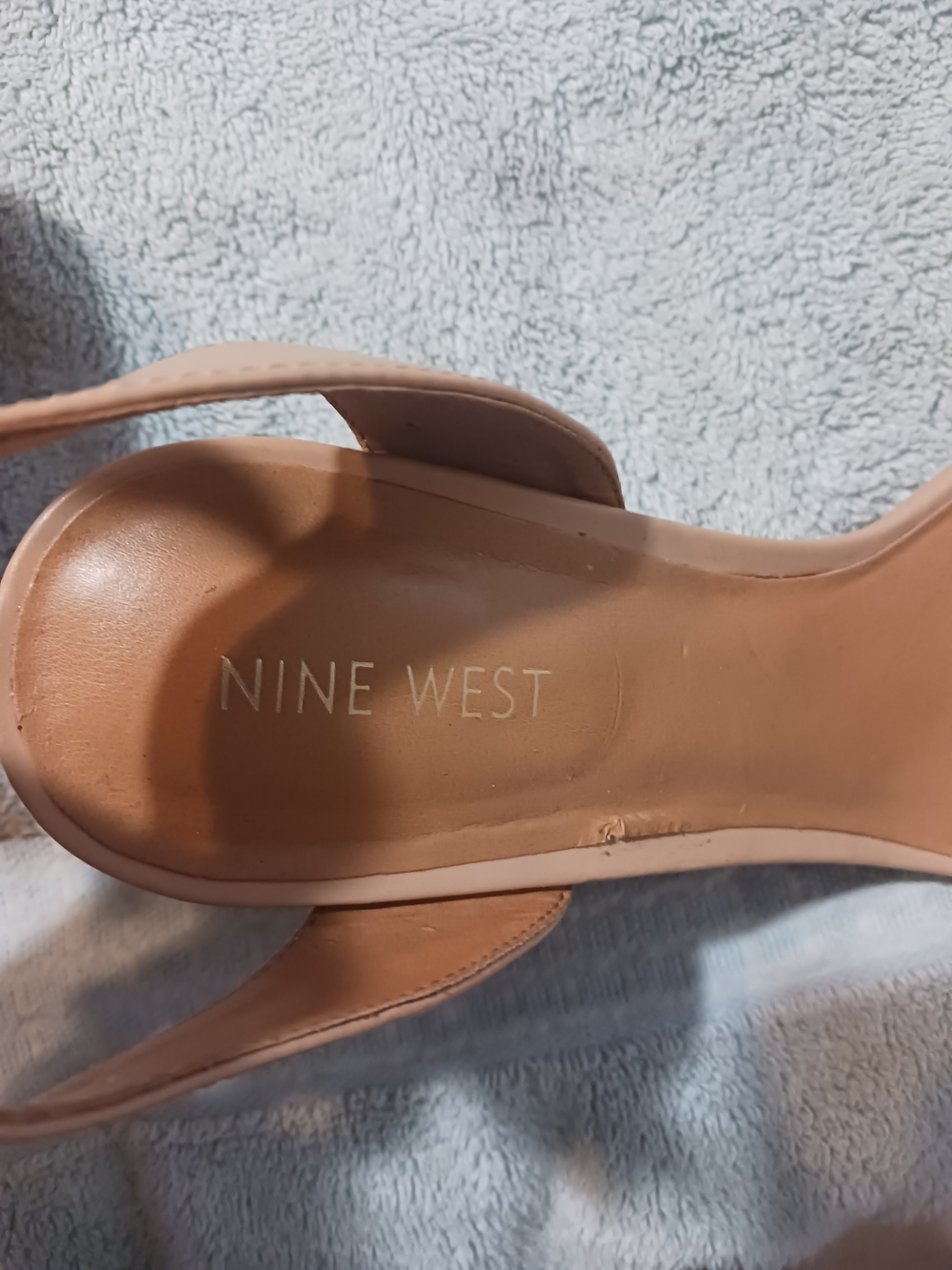 Nine West Women's Nude Slingback Heeled Sandals